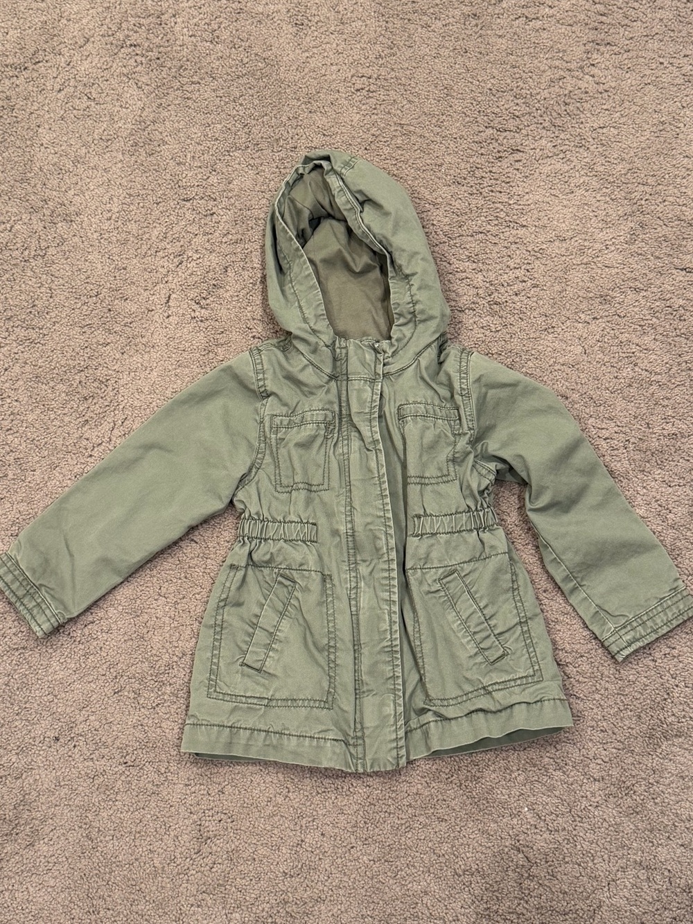Olive Green Hooded Jacket